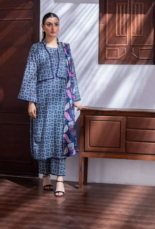 Regalia Identic Seprates  Lawn With Bamber Dupatta 16