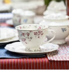 Buy tea set and get 3 floral bowls free