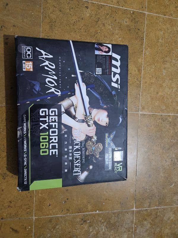 msi armor gtx 1060 6gb with box 0