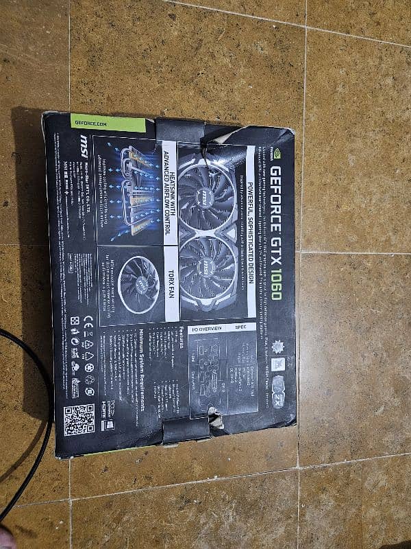 msi armor gtx 1060 6gb with box 1