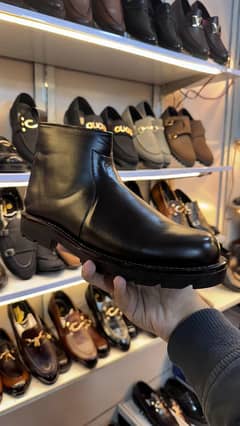 "Premium Black Leather Ankle Boots – Stylish & Durable – Best Price!"