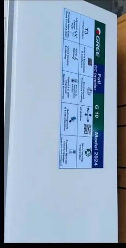 Gree AC brand New DC inverter 1.5 Ton latest model seal argent 11