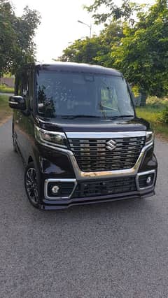 Suzuki Spacia custom hybrid 2020 model top of line