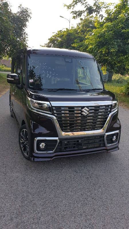 Suzuki Spacia custom hybrid 2020 model top of line 0