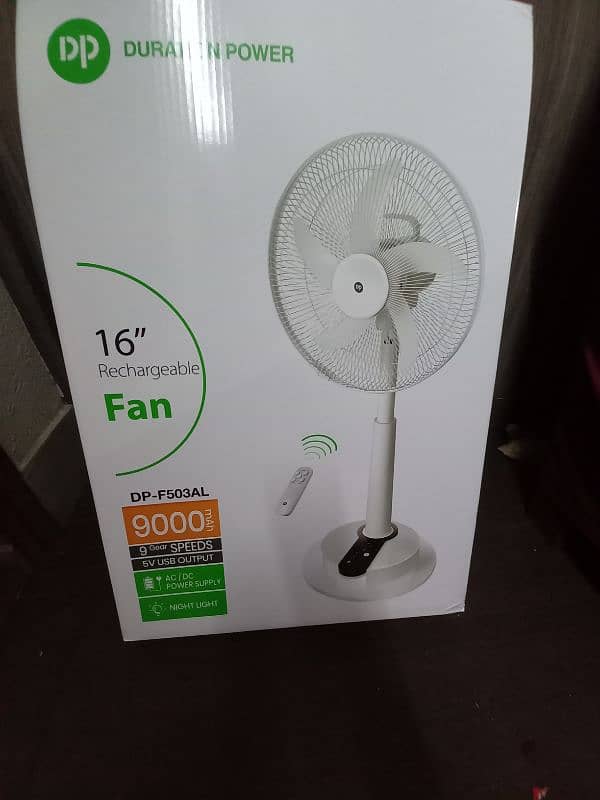 DP Rechargeable Fan 6