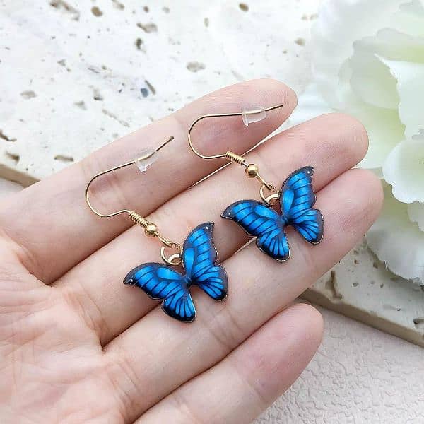 Butterfly Hanging Gold Plated Artificial Set 1