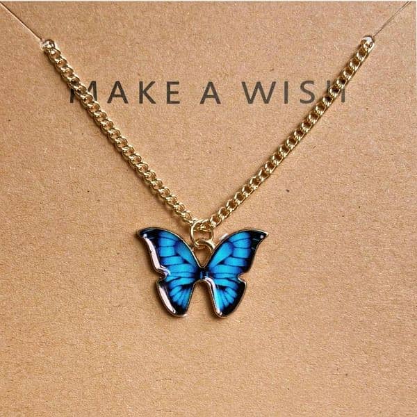 Butterfly Hanging Gold Plated Artificial Set 2