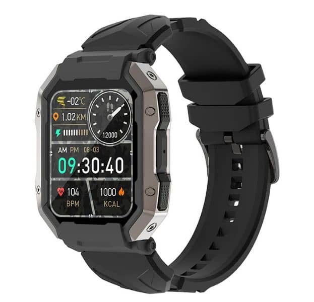 Zero Ninja Bluetooth Calling Smart Watch Black Strap 0