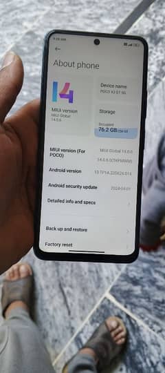 Xiaomi Redmi Poco x3 gt 5g mobile 256Gb