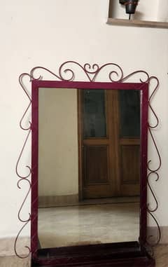 Iron frame mirror