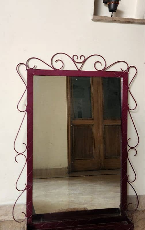 Iron frame mirror 0