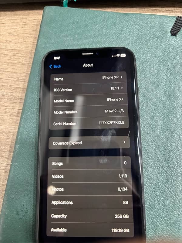 iphone XR 256 GB FU 6