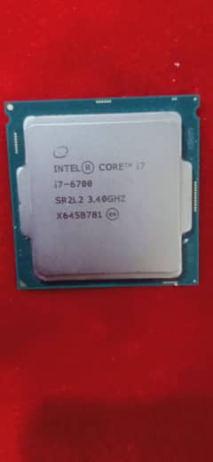 intel Core i7 - 6700 processor