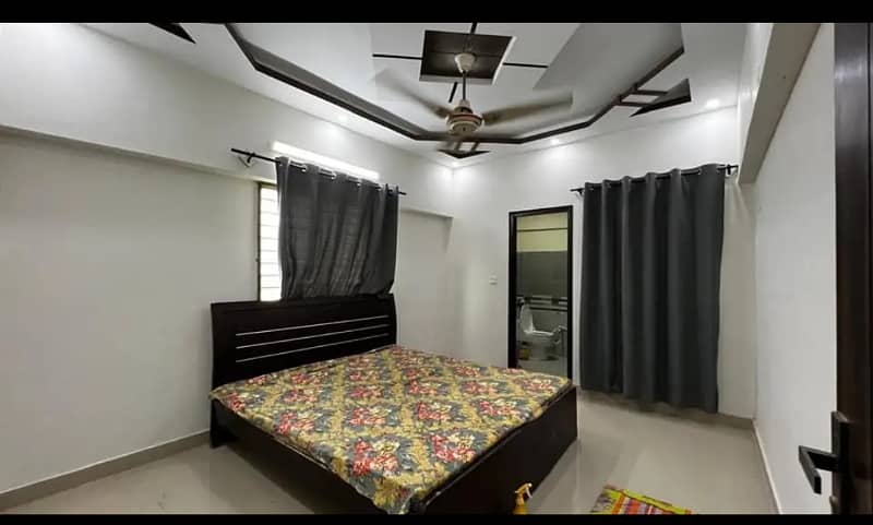 Sanober Twin Tower Brand New Luxuries Flat 3 Beds DD West Open In Gulistan e Jauhar 8