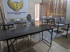 Classroom setup for sale 10 chairs 4 tables & Dise