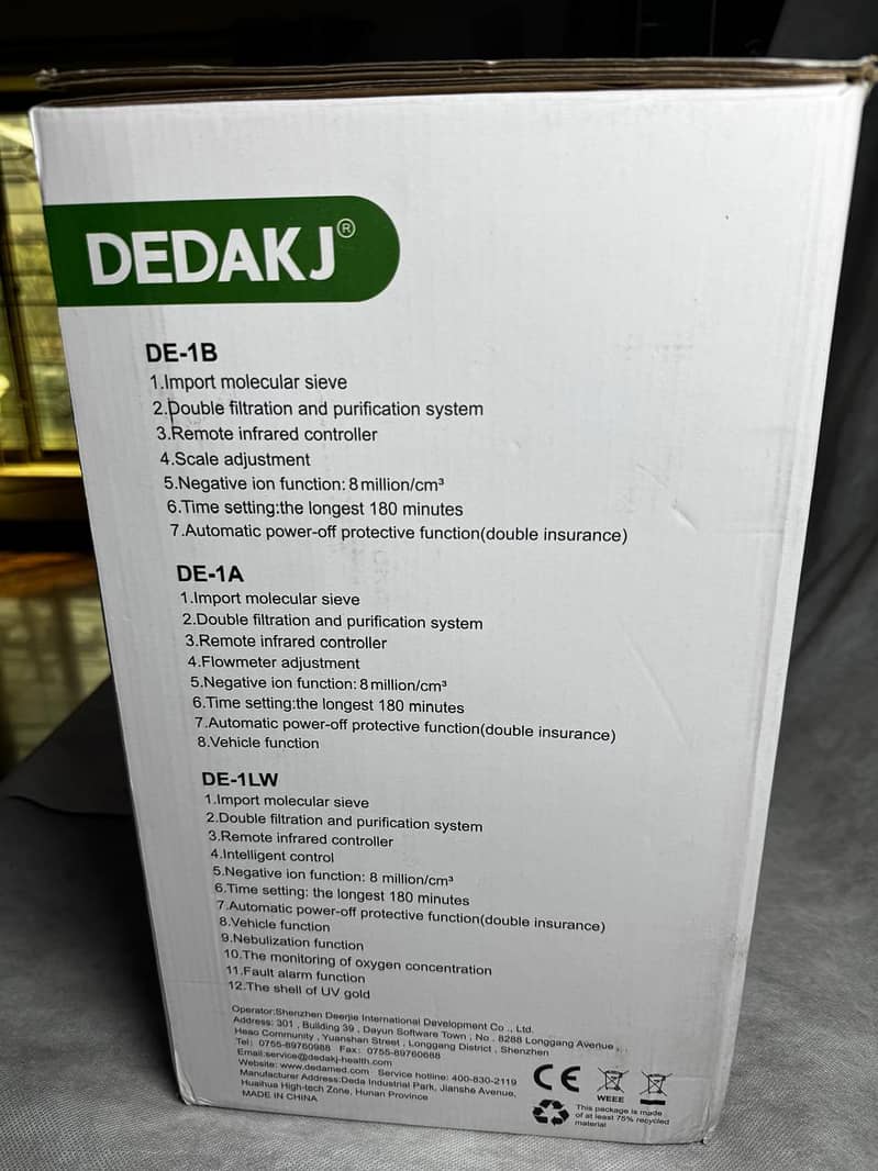 DEDAKJ Portable Oxygen Concentrator for Home Concentration 9