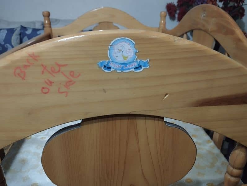 Imported baby cot with mattress / kids wooden cot / kids bed / cot 4