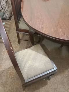 6 chairs 1 dining table for sale