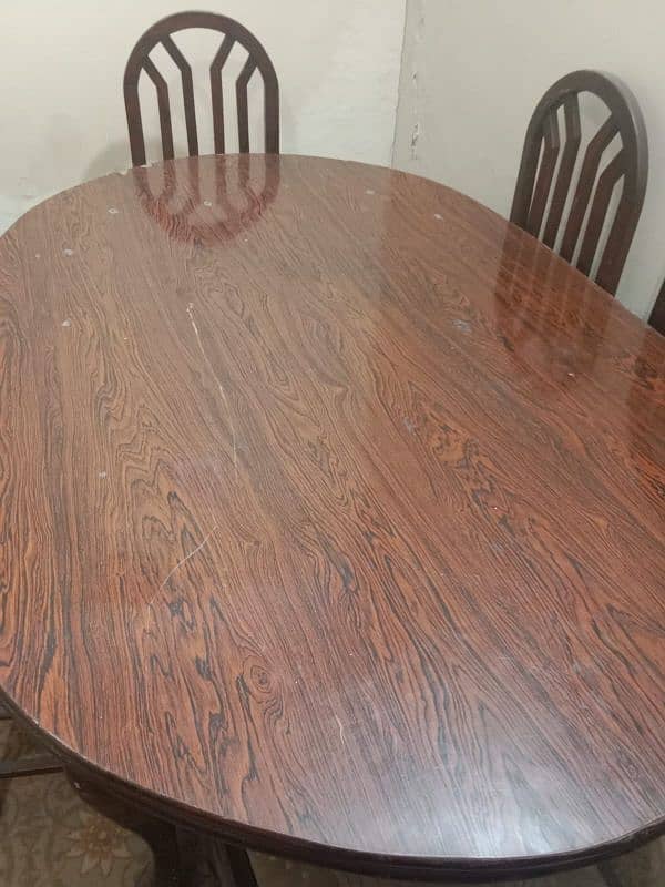 6 chairs 1 dining table for sale 1