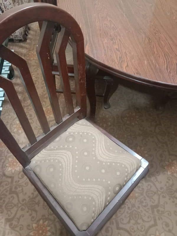 6 chairs 1 dining table for sale 2