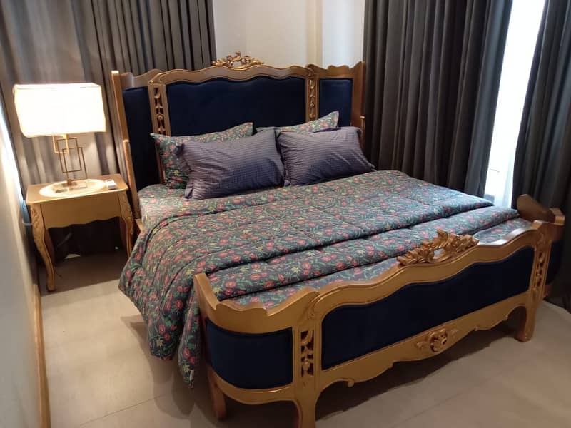 1-Bed Fully Furnished Flat For Rent Family Building Best Location Sector C Bahria Town Lahore 0