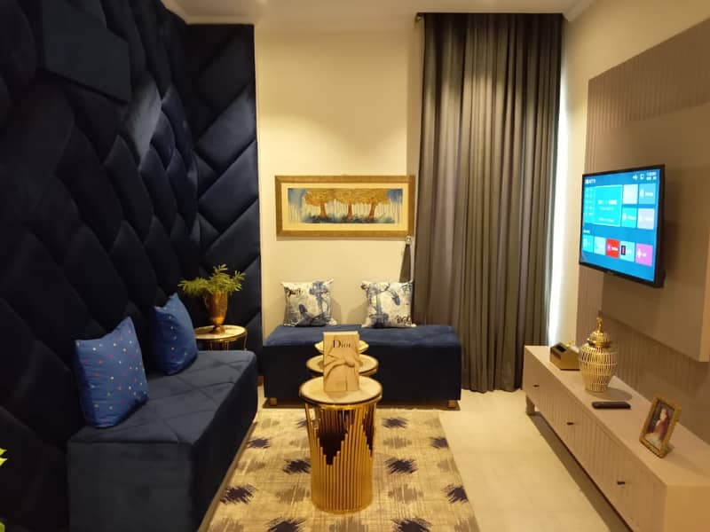 1-Bed Fully Furnished Flat For Rent Family Building Best Location Sector C Bahria Town Lahore 1