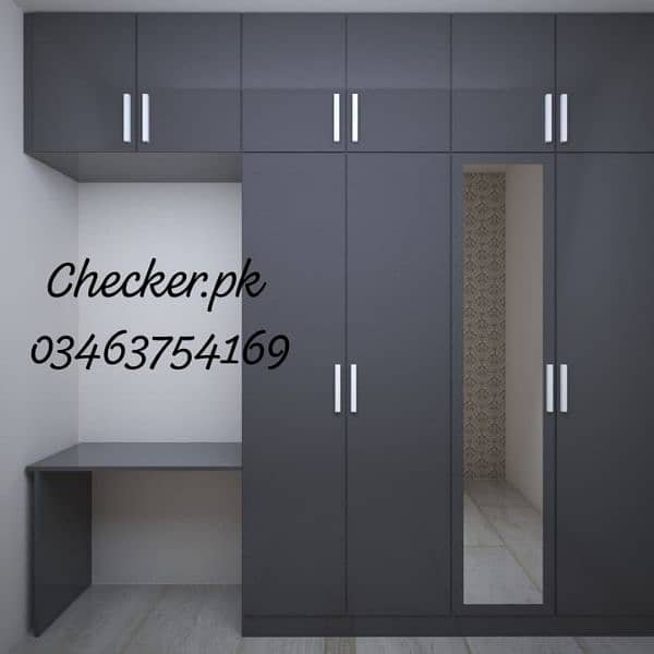 almari, cabinet style wardrobe, sliding cupboard, kitchen cabinet 6