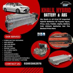 Hybrids batteries and ABS ,Toyota Prius,Aqua,Axio Hybrid battery.