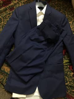 3 piece suit blue medium