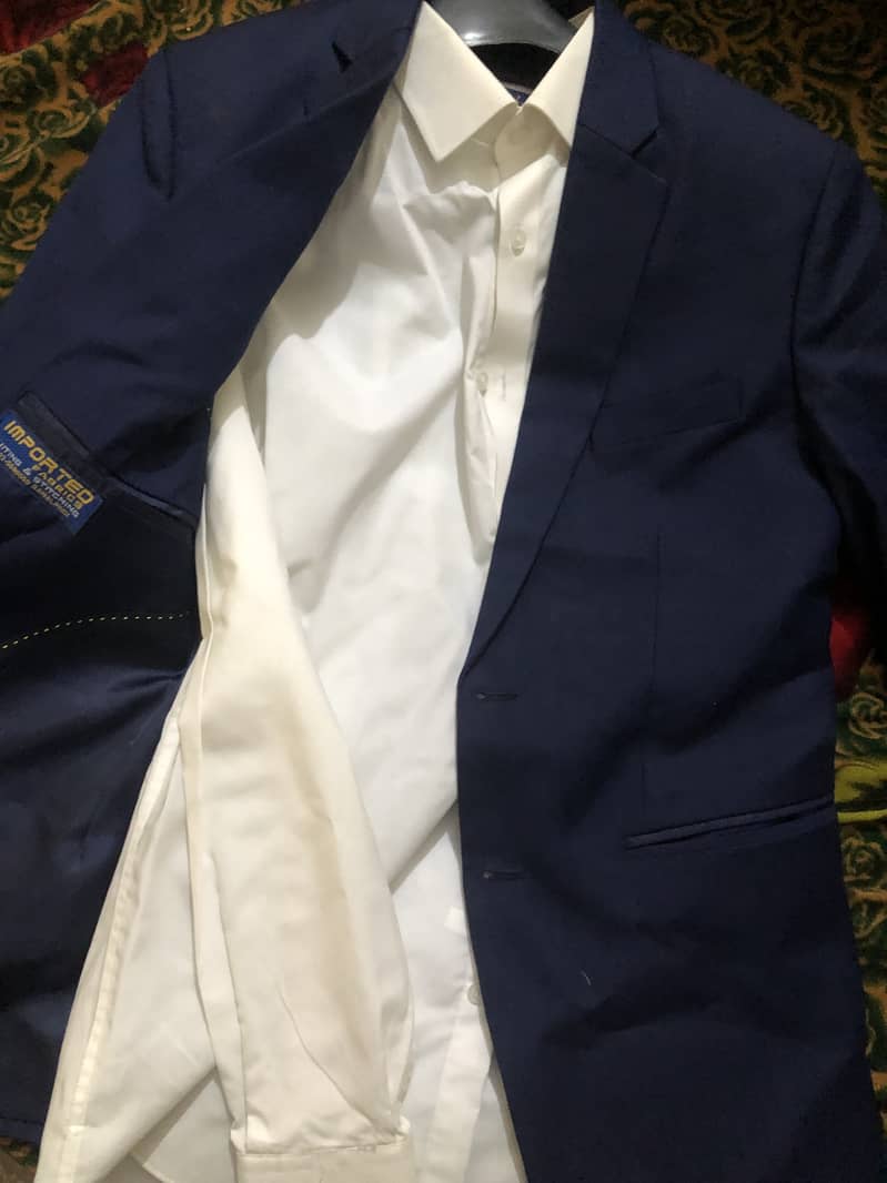 3 piece suit blue medium 1