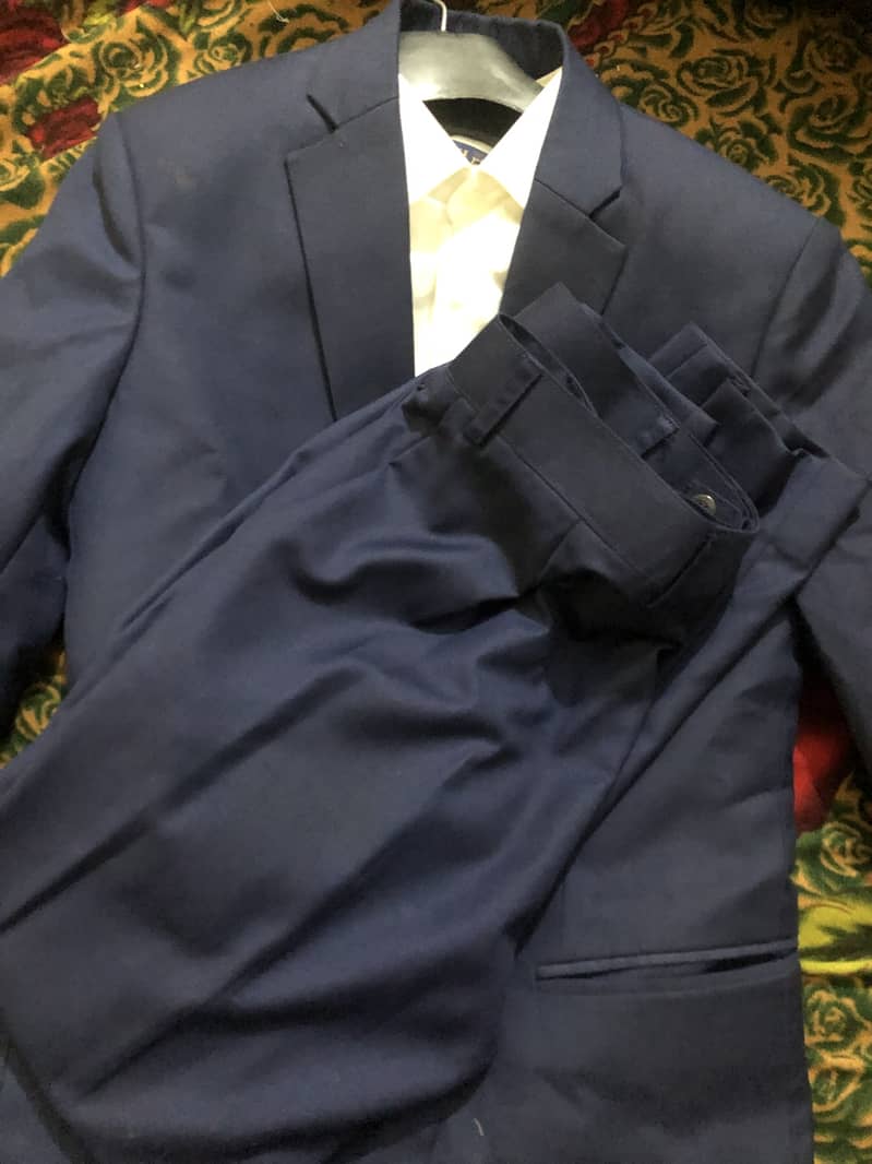 3 piece suit blue medium 2