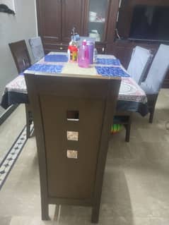 6 seater dining table with glass top