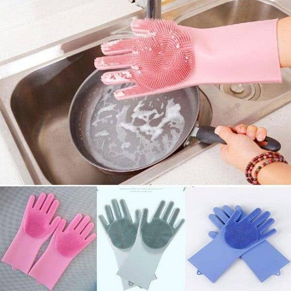 Automatic Silicon Dish Washing Gloves_Effortless Cleaning 2