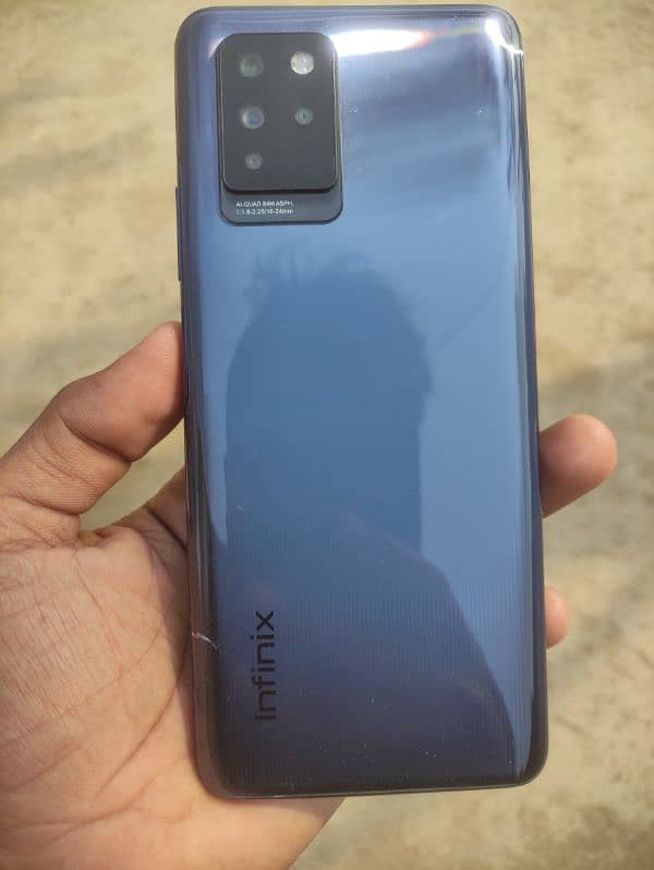 infinix Note 10 pro 6 128 box Sath ha 0