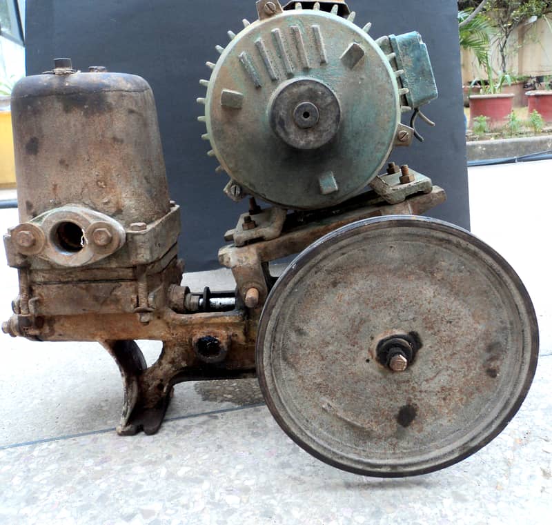 Water pump and motor. 1