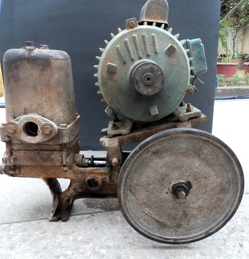 Water pump and motor. 2