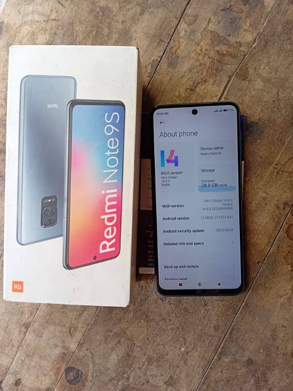 Redmi Note 9S. . with Box. . official approved. . 6GB 128GB 1