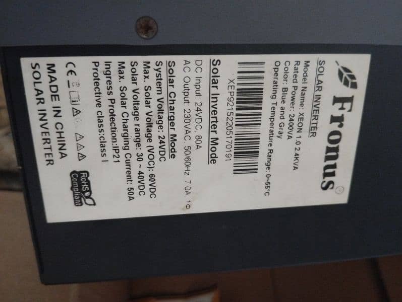 2.4 KVA fronus inverter for sale 3