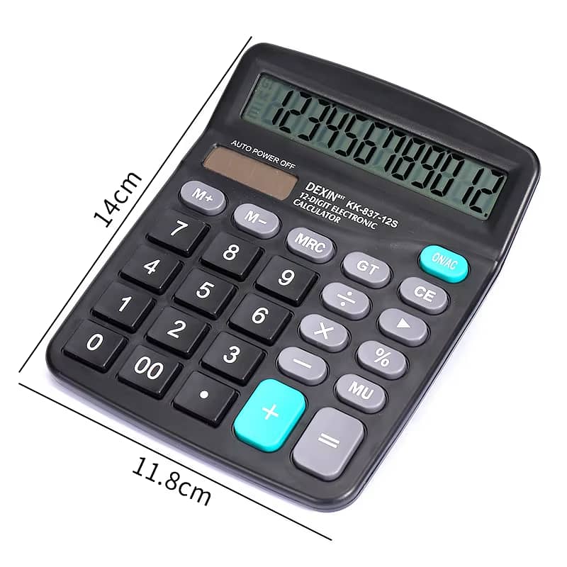 12-Digit Large LCD Display Calculator Standard Function Calculator wit 0