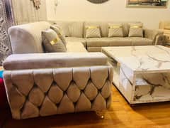 7,seater Lshape sofa set Slightly used almost new