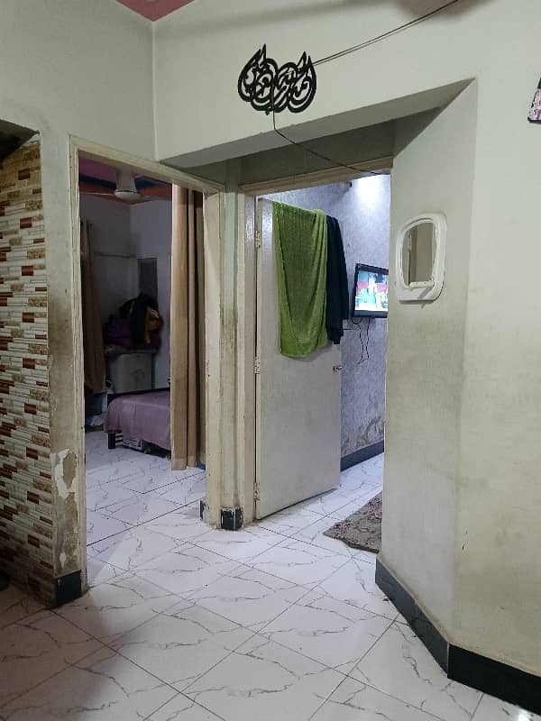 Near to Nagan back side of Sip-e-sahaba masjid 2nd floor flat 2 bed Lounge 2