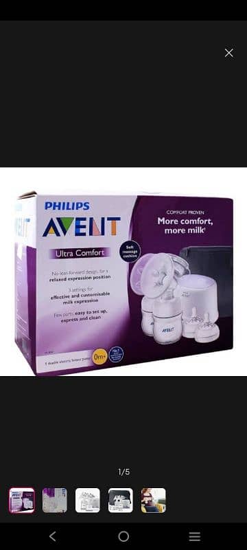 Avent Phillips Breast Pump( double) 2