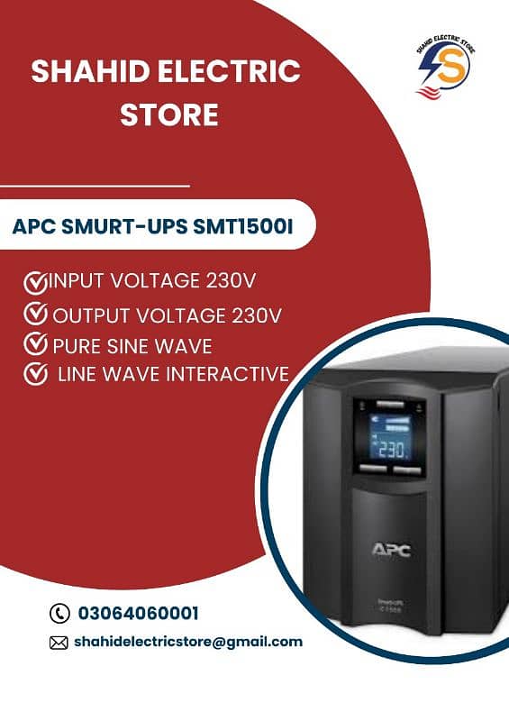 APC SMART UPS 1500VA 24V 980WATT PURE SINE WAVE UPS ALL MODELS 10