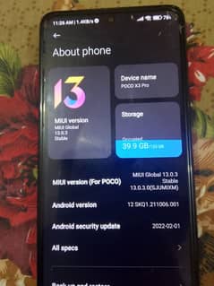 poco x3 pro 128gb with box and charger