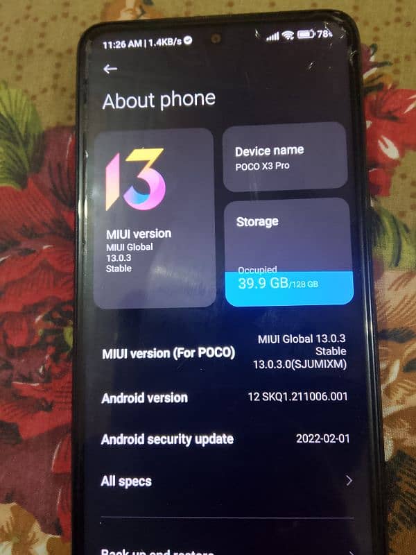 poco x3 pro 128gb with box and charger 0