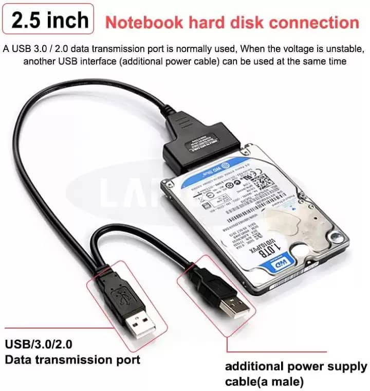 SATA to USB Cable, BENFEI USB to SATA III Hard Driver Adapter 2