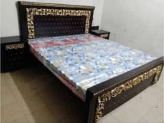 king size bed/dressing table/bed set/wooden bed/furniture/Poshish bed/