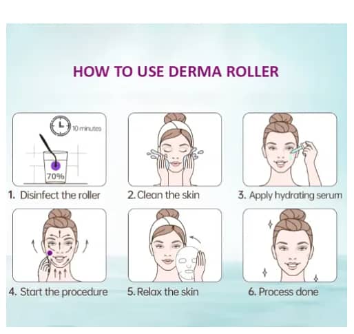 Derma roller for hair 0.5 mm for Men & Women 1