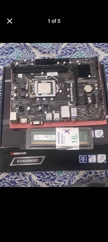 B365 LGA 1151 8th 9th gen, mobo, CPU and ram combo 4