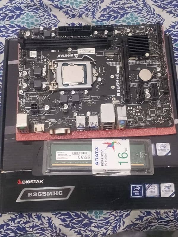 B365 LGA 1151 8th 9th gen, mobo, CPU and ram combo 5